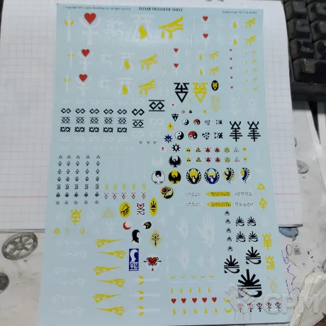 Описание картинки лист декалей эльдари (старого образца) от V130177@mail.ru по цене 200руб | Свободный Рынок Миниатюр - СРМ