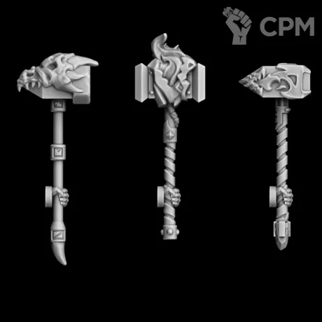 Описание картинки Молоты тип Magma (левая рука) от Bazilevs по цене 497руб | Свободный Рынок Миниатюр - СРМ