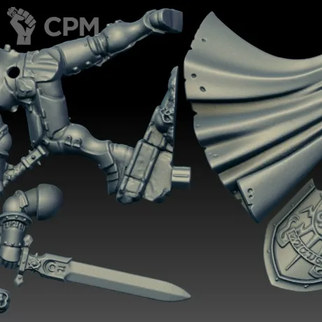 Описание картинки Knight-Questor (Scan) от AxeL's Forge по цене 225руб | Свободный Рынок Миниатюр - СРМ