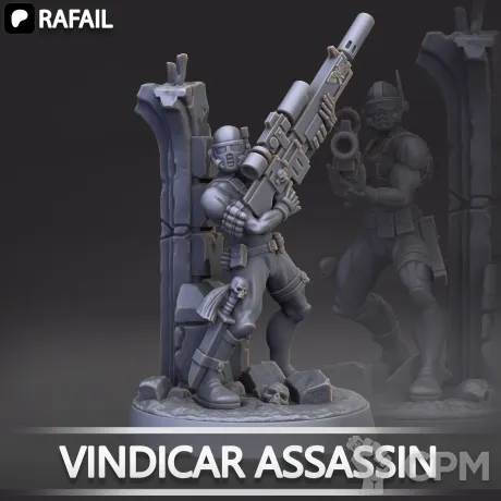 Описание картинки Vindicare Assassin от Naggaroth Night по цене 500руб | Свободный Рынок Миниатюр - СРМ