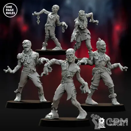 Описание картинки Deadwalker Zombies - 10 Штук от MrMetalHorror по цене 650руб | Свободный Рынок Миниатюр - СРМ