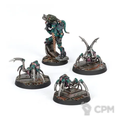 Описание картинки Van Saar Champion in Carapace Armour with Cyberach от WebWay по цене 825руб | Свободный Рынок Миниатюр - СРМ