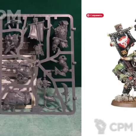 Описание картинки Armageddon: Orks Warboss от Xero по цене 1 200руб | Свободный Рынок Миниатюр - СРМ