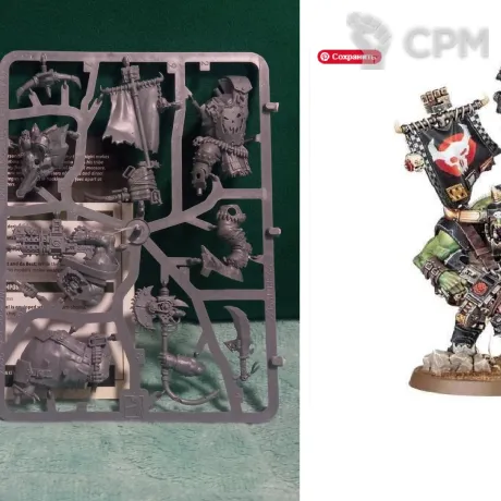 Описание картинки Armageddon: Orks Warboss от Xero по цене 1 200руб | Свободный Рынок Миниатюр - СРМ