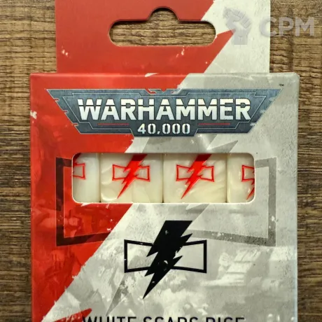 Описание картинки Warhammer 40000 White Scars dice от Mini Wargame по цене 2 950руб | Свободный Рынок Миниатюр - СРМ