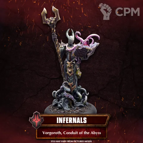 Описание картинки Vorgoroth, Conduit of the Abyss от Manufactorum76 по цене 550руб | Свободный Рынок Миниатюр - СРМ