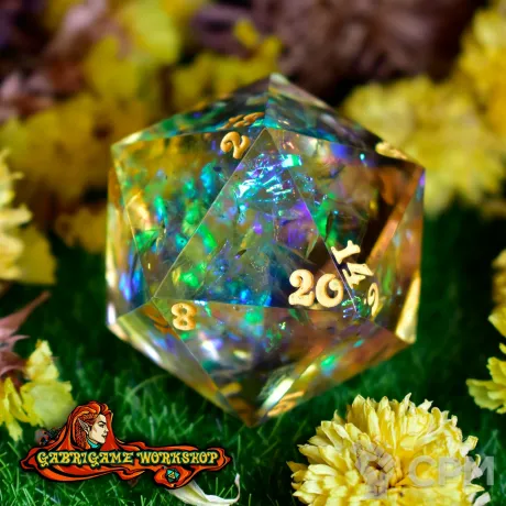 Описание картинки Радужная Магия. Монокуб d20 (34 мм.) от Gabrigame_Terrain по цене 950руб | Свободный Рынок Миниатюр - СРМ