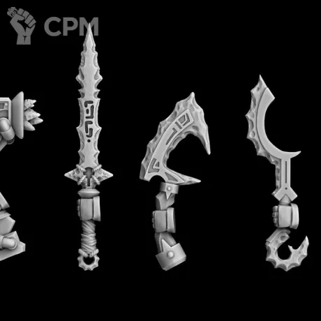 Описание картинки оружие тип Shark (левая рука) от Bazilevs по цене 497руб | Свободный Рынок Миниатюр - СРМ