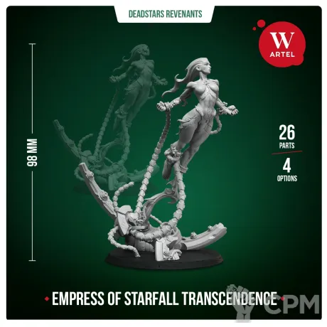 Описание картинки Миниатюра Empress of Starfall Transcendence от Артель W по цене 3 200руб | Свободный Рынок Миниатюр - СРМ