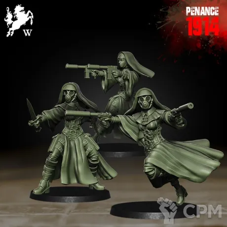 Описание картинки Trench crusade Sisters of Mercy - Sorores Doloris от R.E.print по цене 350руб | Свободный Рынок Миниатюр - СРМ