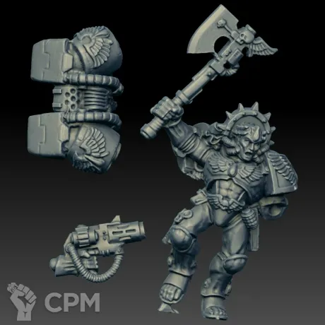 Описание картинки Commander Dante 2E (Scan) от AxeL's Forge по цене 200руб | Свободный Рынок Миниатюр - СРМ