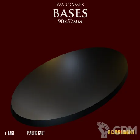 Описание картинки Wargame Bases 90x52mm | Пластиковая подставка от ForgeNight по цене 65руб | Свободный Рынок Миниатюр - СРМ