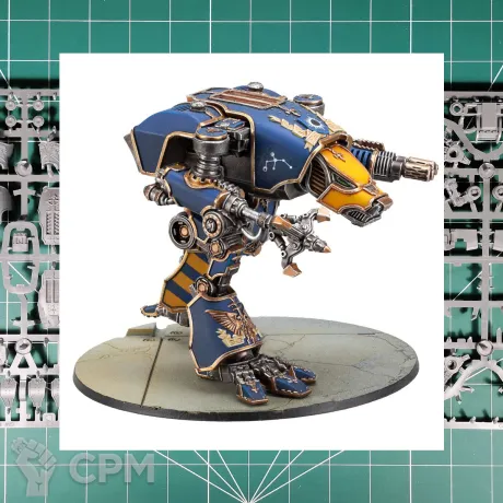 Описание картинки Warhound Titan with Ursus Claws and Melta Lances от Vault Boy по цене 4 698руб | Свободный Рынок Миниатюр - СРМ