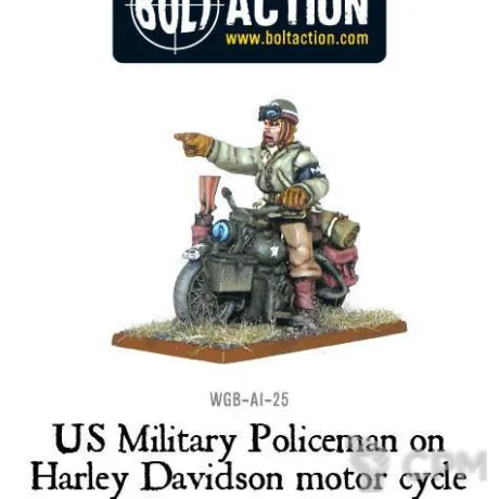 Описание картинки US Military Policeman on Harley Davidson motor cycle от  по цене 350руб | Свободный Рынок Миниатюр - СРМ