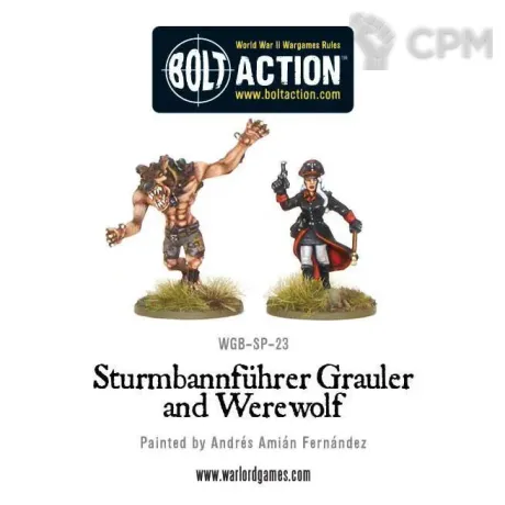 Описание картинки Wulfen-SS: Sturmbannfuhrer Grauler and Werewolf от  по цене 450руб | Свободный Рынок Миниатюр - СРМ