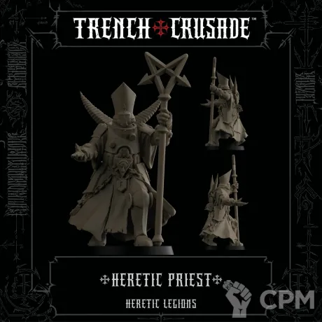 Описание картинки Heretic Priest от Age of Printmar по цене 96руб | Свободный Рынок Миниатюр - СРМ