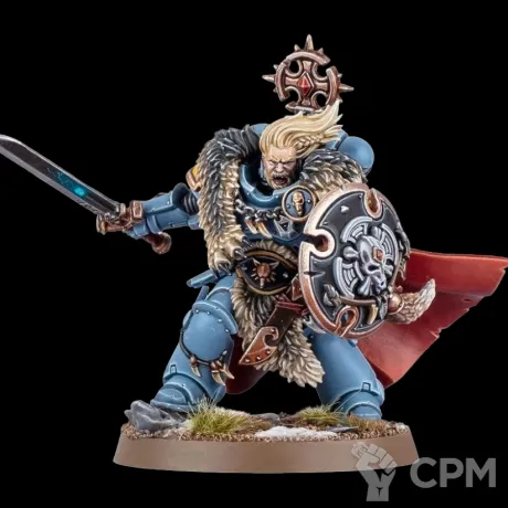 Описание картинки Wolf Guard Battle Leader от Орки с наГорки по цене 300руб | Свободный Рынок Миниатюр - СРМ