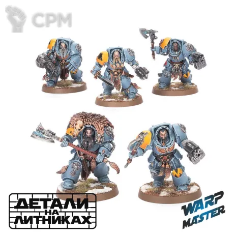 Описание картинки Wolf Guard Terminators от WARP Master по цене 2 180руб | Свободный Рынок Миниатюр - СРМ