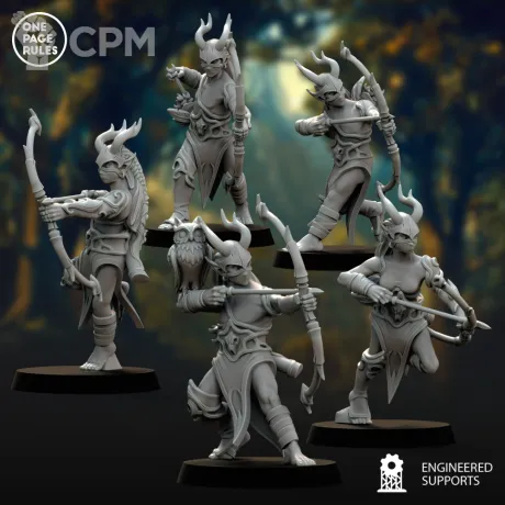 Описание картинки OPR Wood Elves - Forest Watch от Laboratory of Chaos по цене 300руб | Свободный Рынок Миниатюр - СРМ