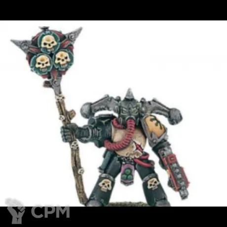 Описание картинки Plague Marine Icon Bearer от NEW-MINIATURES по цене 365руб | Свободный Рынок Миниатюр - СРМ