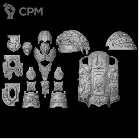 Описание картинки Wolves Knight от LDBits по цене 4 265руб | Свободный Рынок Миниатюр - СРМ