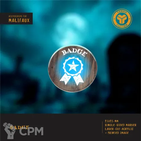 Описание картинки Malifaux Badge от TerraCutter по цене 35руб | Свободный Рынок Миниатюр - СРМ