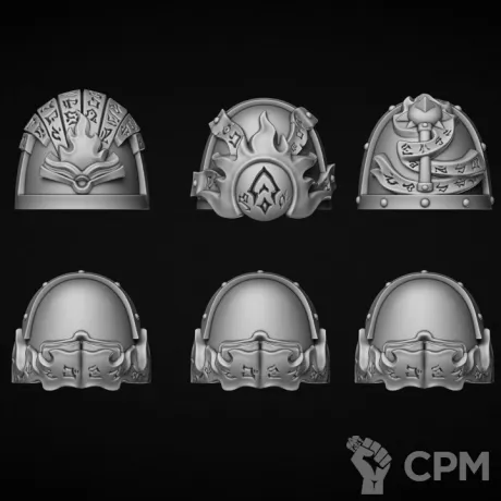 Описание картинки наплечники Hergal от Bazilevs по цене 497руб | Свободный Рынок Миниатюр - СРМ