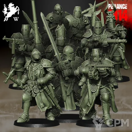 Описание картинки Mercenaries - Nomansland Crusaders от R.E.print по цене 650руб | Свободный Рынок Миниатюр - СРМ