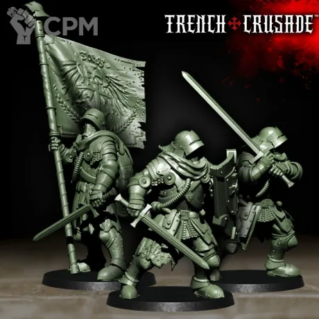 Описание картинки Shock Trooper Red Brigade от Age of Printmar по цене 62руб | Свободный Рынок Миниатюр - СРМ