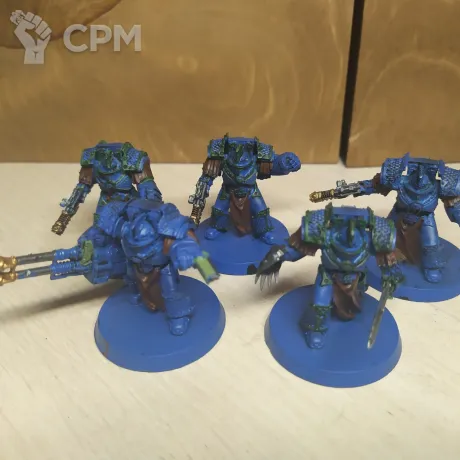 Описание картинки Lernaean Terminators/Chaos Terminators Squad 1 от Artiz по цене 100руб | Свободный Рынок Миниатюр - СРМ