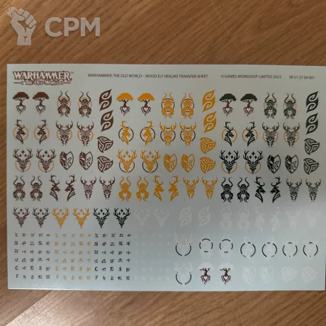 Описание картинки Wood Elf Realms Transfer Sheet от zurdo по цене 1 500руб | Свободный Рынок Миниатюр - СРМ