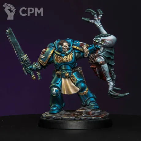 Описание картинки Lieutenant Titus (только покрашенная миниатюра) от Bazilevs по цене 5 000руб | Свободный Рынок Миниатюр - СРМ