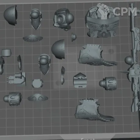 Описание картинки Contemptor-Achillus Dreadnought от Knight of Light по цене 850руб | Свободный Рынок Миниатюр - СРМ