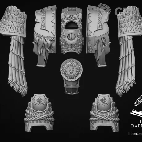 Описание картинки Armor model "Levi" type Tribus от Bazilevs по цене 1 095руб | Свободный Рынок Миниатюр - СРМ