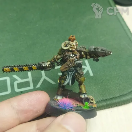 Описание картинки Gor Half-horn, Beastman Bounty Hunter от Krasnoyarsk по цене 2 000руб | Свободный Рынок Миниатюр - СРМ