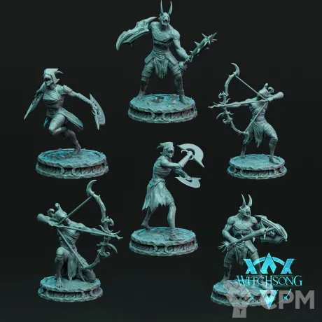 Описание картинки Hellforged Thralls от ADEPT M&P по цене 2 000руб | Свободный Рынок Миниатюр - СРМ