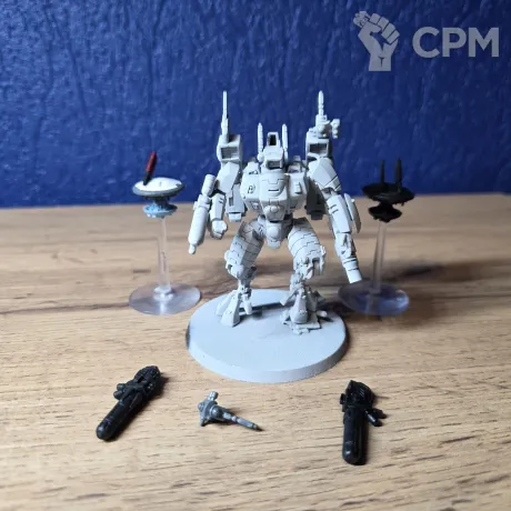Описание картинки Commander in enforcer battlesuit оригинал от omegon92 по цене 100руб | Свободный Рынок Миниатюр - СРМ