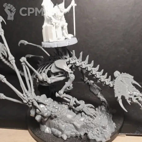 Описание картинки Abhorrant Ghoul King on Royal Zombie Dragon от Juice по цене 100руб | Свободный Рынок Миниатюр - СРМ