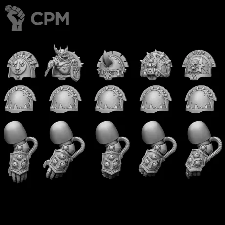 Описание картинки наплечники “TDA” type Morbus от Bazilevs по цене 597руб | Свободный Рынок Миниатюр - СРМ