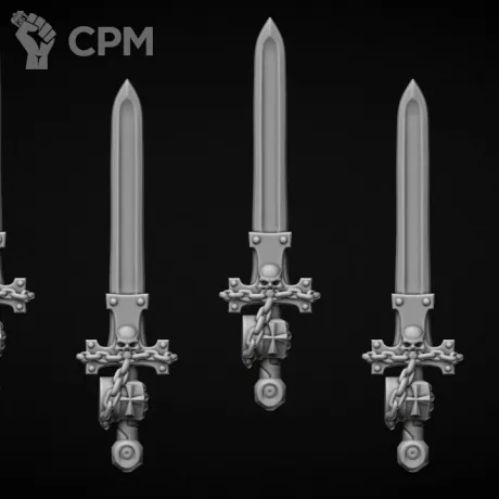 Описание картинки мечи тип Temple (правая рука) от Bazilevs по цене 497руб | Свободный Рынок Миниатюр - СРМ