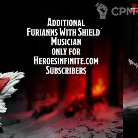 Описание картинки Chaos Barbarians/Furianns with Shield от Barduck Miniatures по цене 1 100руб | Свободный Рынок Миниатюр - СРМ