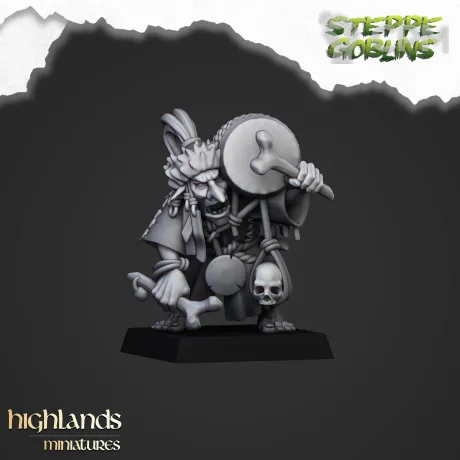 Описание картинки Steppe Goblin Shaman от 3DPrintClub по цене 83руб | Свободный Рынок Миниатюр - СРМ