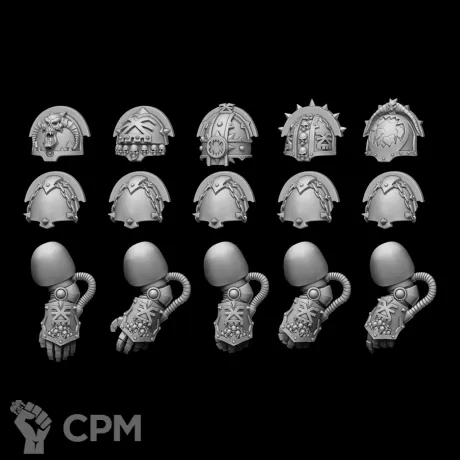 Описание картинки Shoulder pads model “TDA” type Hound от Bazilevs по цене 597руб | Свободный Рынок Миниатюр - СРМ