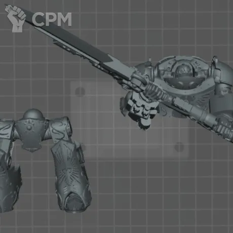 Описание картинки Contemptor-Achillus Dreadnought от Knight of Light по цене 850руб | Свободный Рынок Миниатюр - СРМ