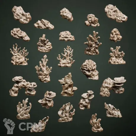 Описание картинки Coral Reef от Орки с наГорки по цене 300руб | Свободный Рынок Миниатюр - СРМ