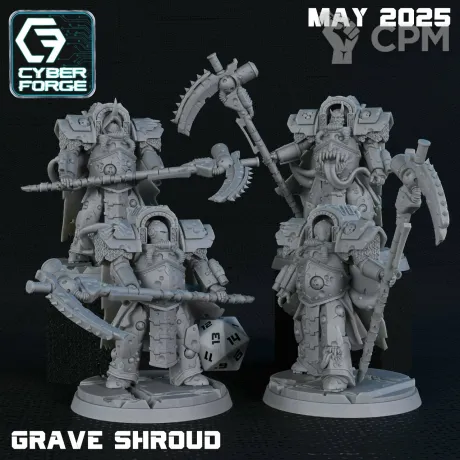 Описание картинки Grave Shroud 1 от 3DPrintClub по цене 200руб | Свободный Рынок Миниатюр - СРМ