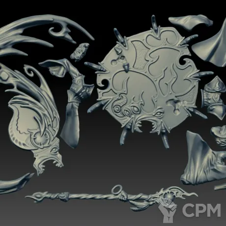 Описание картинки Magister on Disc of Tzeentch (Scan) от AxeL's Forge по цене 300руб | Свободный Рынок Миниатюр - СРМ