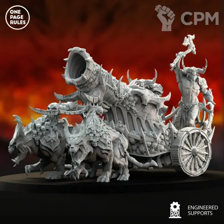 Описание картинки Cannon Chariot (One Page Rules) от Орки с наГорки по цене 500руб | Свободный Рынок Миниатюр - СРМ