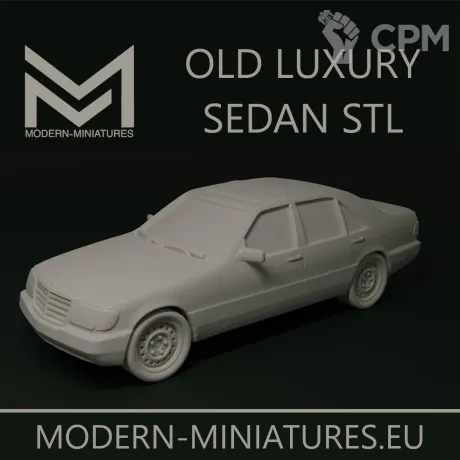 Описание картинки Old luxury sedan от Wardog Workshop по цене 1 400руб | Свободный Рынок Миниатюр - СРМ