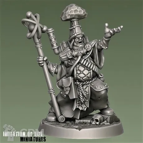 Описание картинки Necromunda Apoch Priest от Barduck Miniatures по цене 200руб | Свободный Рынок Миниатюр - СРМ